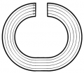 Lernzirkel Magnetismus Aufgabe Magnetisierungslinien Ringmagnet mit Linien.png