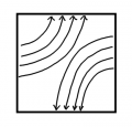 Lernzirkel Magnetismus Aufgabe Magnetisierungslinien Magnet mit Linien NSNS.png